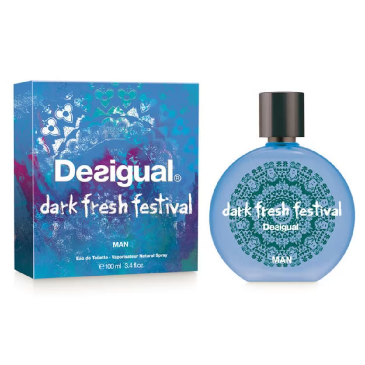 Desigual Dark Fresh Festival Edt 100ml Hombre Dkn Perfumes 